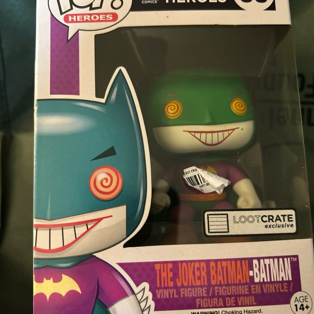Funko POP! DC Super Heroes The Joker-Batman #65 LootCrate Exclusive Vinyl Figure